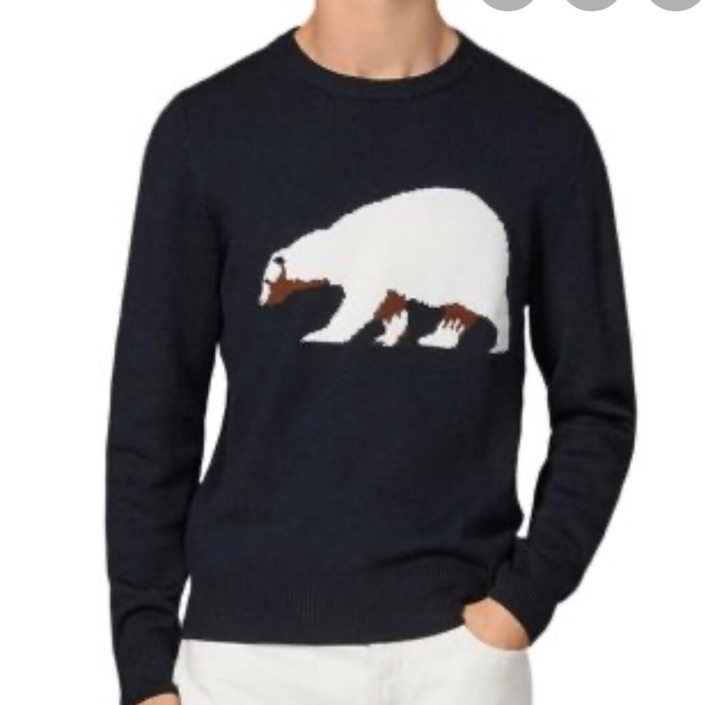 NWT Sandro Paris Men's Polar Bear Sweater